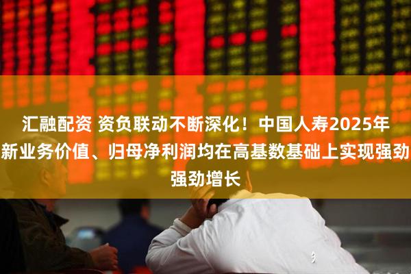 汇融配资 资负联动不断深化!中国人寿2025年一年新业务价值、归母净利润均在高基数基础上实现强劲增长